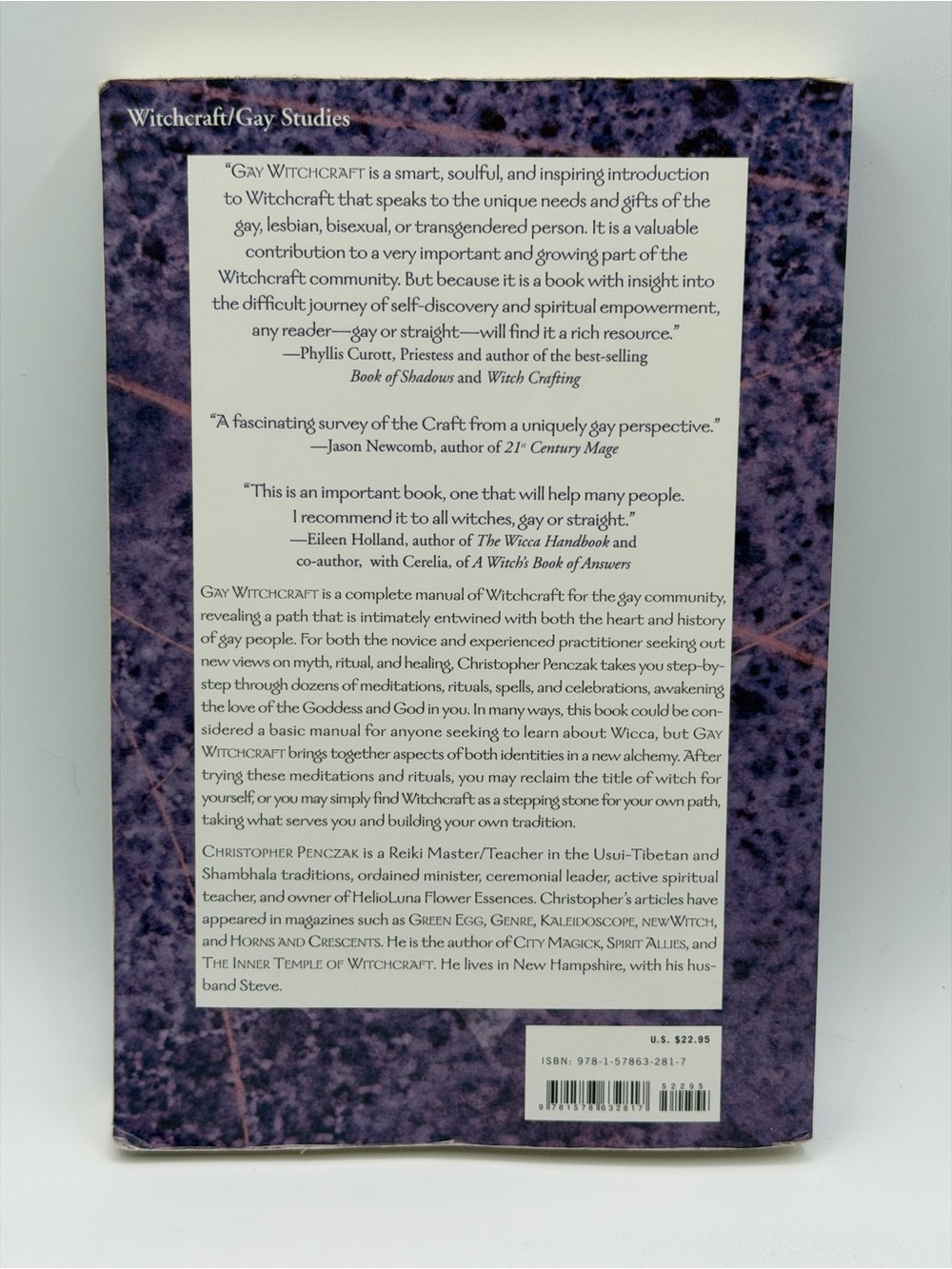 Gay Witchcraft: Empowering the Tribe by Christopher Penczak Paperback Book 2003 - Picture 4 of 16